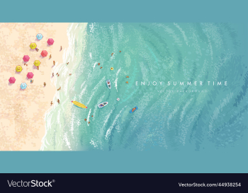 realistic of sandy summer beach realistic of sandy summer beach