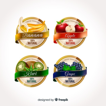 Realistic organic food labels Realistic organic food labels