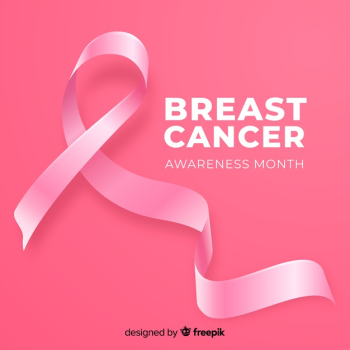 Realistic pink ribbon for breast cancer awareness Free Vector Realistic pink ribbon for breast cancer awareness Free Vector