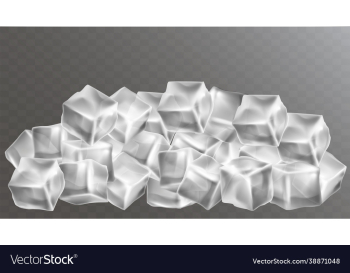 realistic set cold solid ice cubes eps 10 realistic set cold solid ice cubes eps 10