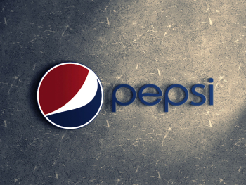 Realistic Wall 3D Logo Mockup Template