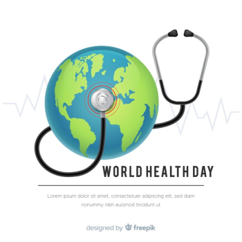 Realistic world health day background