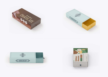Rectangle Slide Box Mockup