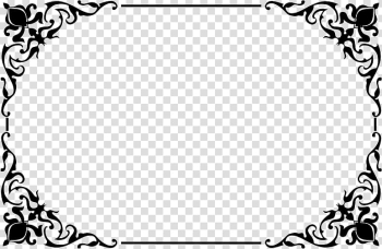 Rectangular black frame illustration, frame , Decorative Border transparent background PNG clipart