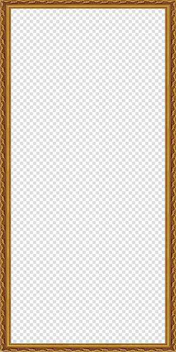 Rectangular brown frame illustration, frame Pattern, European Border transparent background PNG clipart