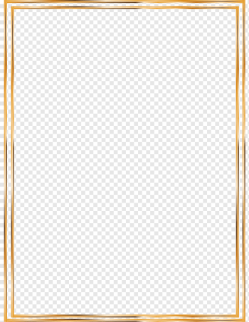 rectangular brown frame illustratrion, Icon, Gold Line border, border, frame, angle png