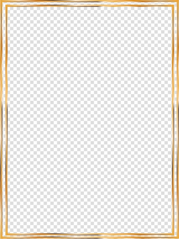 Rectangular brown frame illustratrion, Icon, Gold Line border transparent background PNG clipart