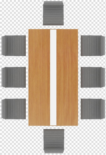 Rectangular brown table with eight chairs concept, Table Wood Chart, Size chart diagram color flat wood conference table desk transparent background PNG clipart