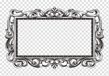 Rectangular gray frame , Gothic architecture, Gothic painting and calligraphy border transparent background PNG clipart