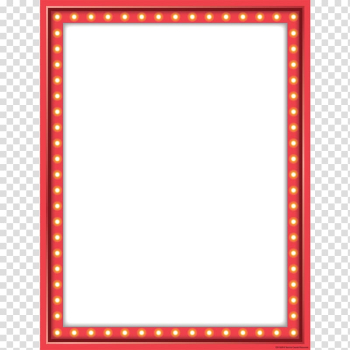 Rectangular red frame illustration, Marquee Bulletin board Frames Chart, marquee transparent background PNG clipart