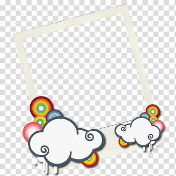 Rectangular white and blue cloud accent frame transparent background PNG clipart Rectangular white and blue cloud accent frame transparent background PNG clipart