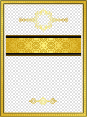 Rectangular yellow and black frame illustration, Gold Texture mapping Template Pattern, Golden border texture transparent background PNG clipart