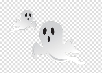 Recursos Halloween, two white ghost transparent background PNG clipart Recursos Halloween, two white ghost transparent background PNG clipart