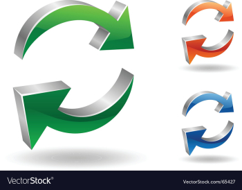Recycle arrows vector image Recycle arrows vector image
