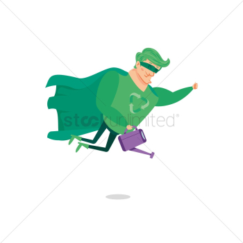 Recycle superhero