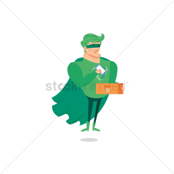Recycle superhero