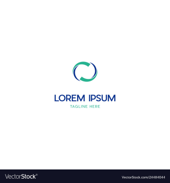 Recycle technology media business logo vector image Recycle technology media business logo vector image