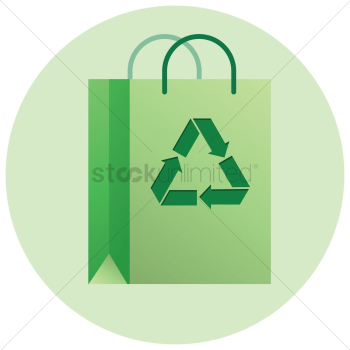 Recycling bag icon Recycling bag icon