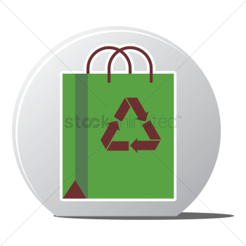Recycling bag icon Recycling bag icon