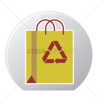 Recycling bag icon Recycling bag icon