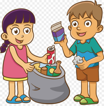 Recycling bin Waste container Waste sorting - Waste collection of kids vector 