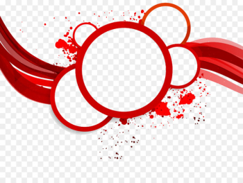 Red Abstract art Royalty-free - Red decorative circle diagram 