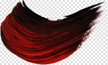 Red and black color brush stroke illustration, Paintbrush Paintbrush Painting Drawing, brush stroke transparent background PNG clipart