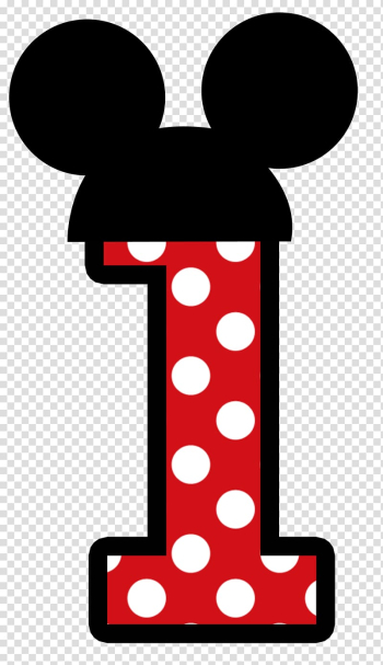 Red and black Mickey Mouse 1 illustration, Mickey Mouse Minnie Mouse Party Birthday, minnie Mouse transparent background PNG clipart