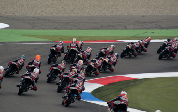 Red and Black Motorbike Speed Race Red and Black Motorbike Speed Race