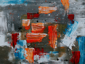 Red And Blue Abstract Painting Red And Blue Abstract Painting