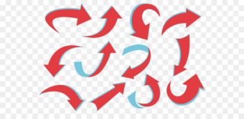 Red and blue arrows Red and blue arrows