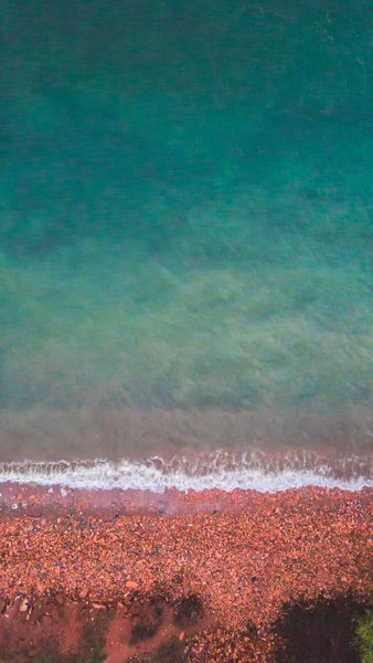 Red And Blue Shoreline Iphone Screen Red And Blue Shoreline Iphone Screen