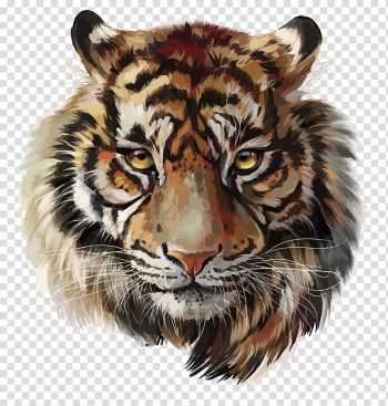 Red and orange tiger, Tiger, tiger transparent background PNG clipart