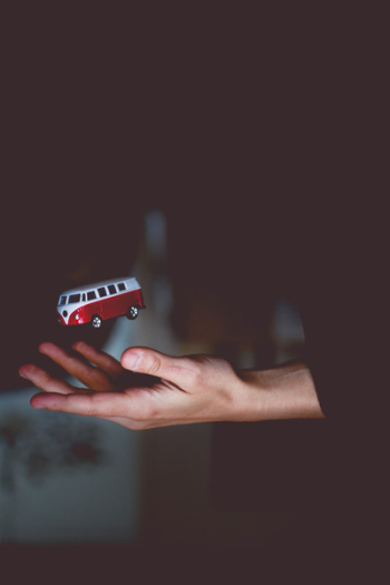 Red and White Bus Toy Red and White Bus Toy