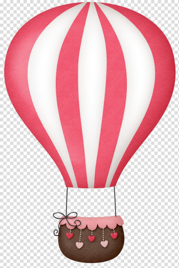 Red and white hot air balloon , Hot air balloon Pastel , hot air ballon transparent background PNG clipart