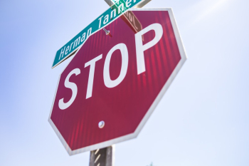 Red and White Stop Sign Red and White Stop Sign