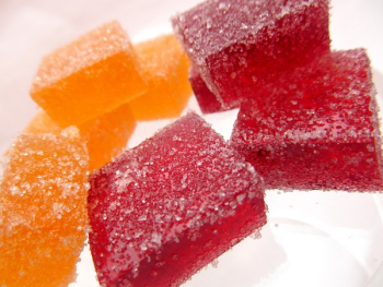 Red and Yellow Vitamin Candies Red and Yellow Vitamin Candies