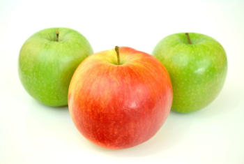 Red Apple With Two Green Apples Red Apple With Two Green Apples