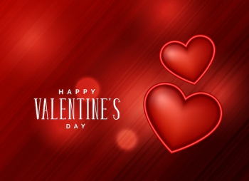 Red background with 3d heart design Red background with 3d heart design