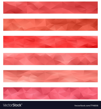 Red banner background set vector image Red banner background set vector image