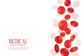 Red blood cell in 3d medical concept background Free Vector Red blood cell in 3d medical concept background Free Vector