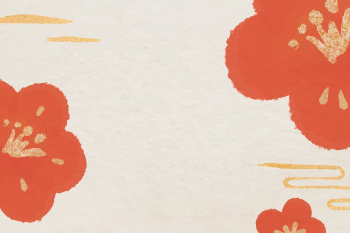 Red blossom background vector design space Red blossom background vector design space