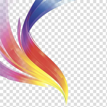 Red, blue, and yellow abstract , , Decorative lines transparent background PNG clipart