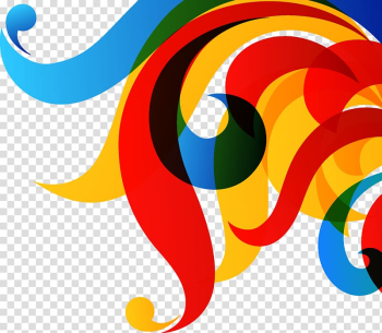 Red. blue, and yellow art, Rainbow Color , Colorful stripes transparent background PNG clipart