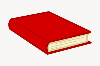 Red book clipart, stationery illustration. | Free Photo - rawpixel