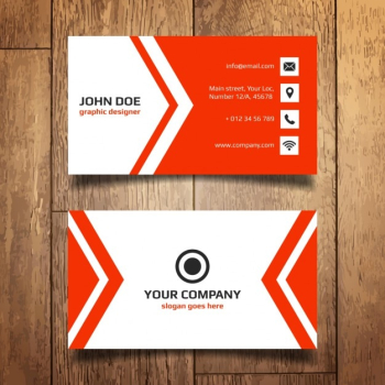 Red Business Card Template Red Business Card Template