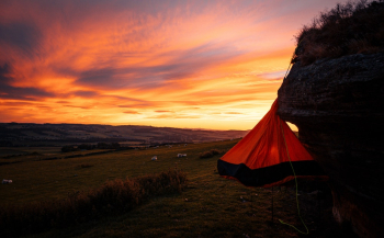 Red Camping Tent Red Camping Tent