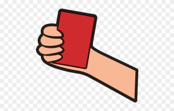 Red Card Referee Football Soccer Icon Image - Vector Graphics