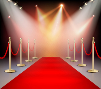 Red carpet in illumination composition Free Vector Red carpet in illumination composition Free Vector