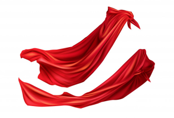 Red cloaks superhero costume with hoods set. Free Vector Red cloaks superhero costume with hoods set. Free Vector
